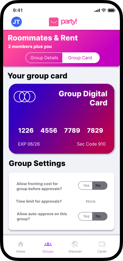 Pay with the Group Digital Card